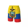 Summer Men's Ecuador Flag Beach Pants Shorts Surfing M-2XL Polyester Swimwear Running 5