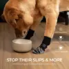 Anti-Slip Pet Dog Socks Paw Protector Traction Control Adjustable Indoor Wear Knitted Pet Socks Machine Washable 4pcs/pack 5