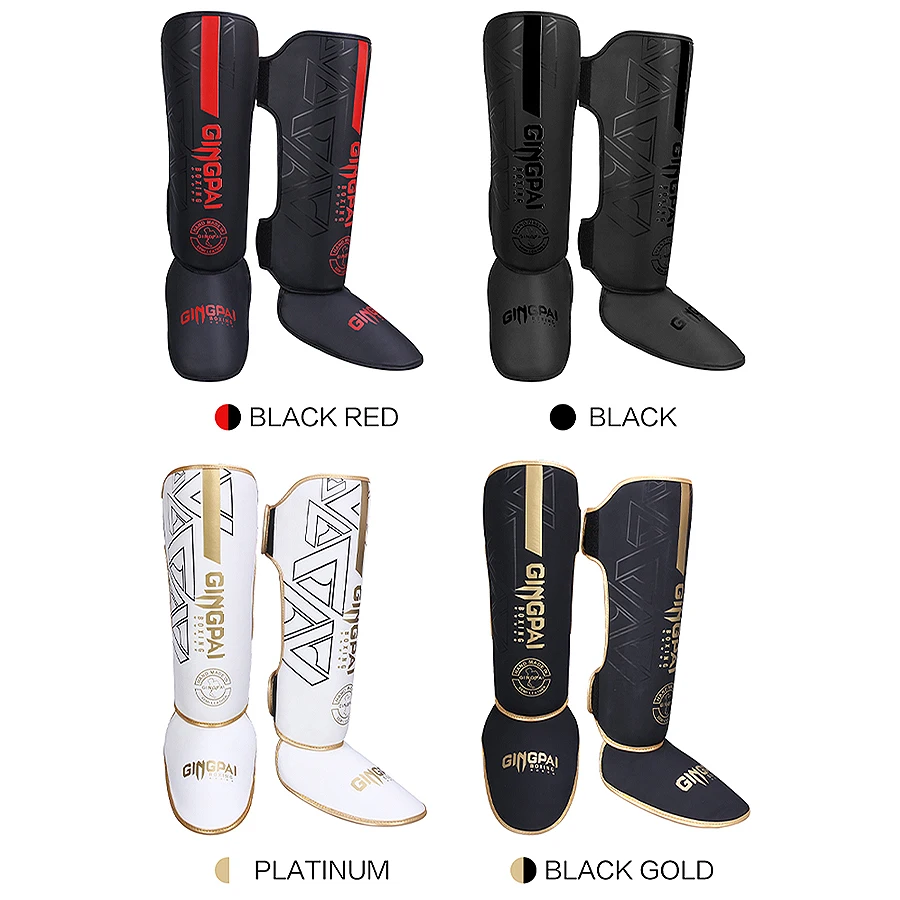 Boxing Shin Guards Ankle Protector MMA Muay Thai Training Leg Warmers Light Kicking Shin Pads One Pair
