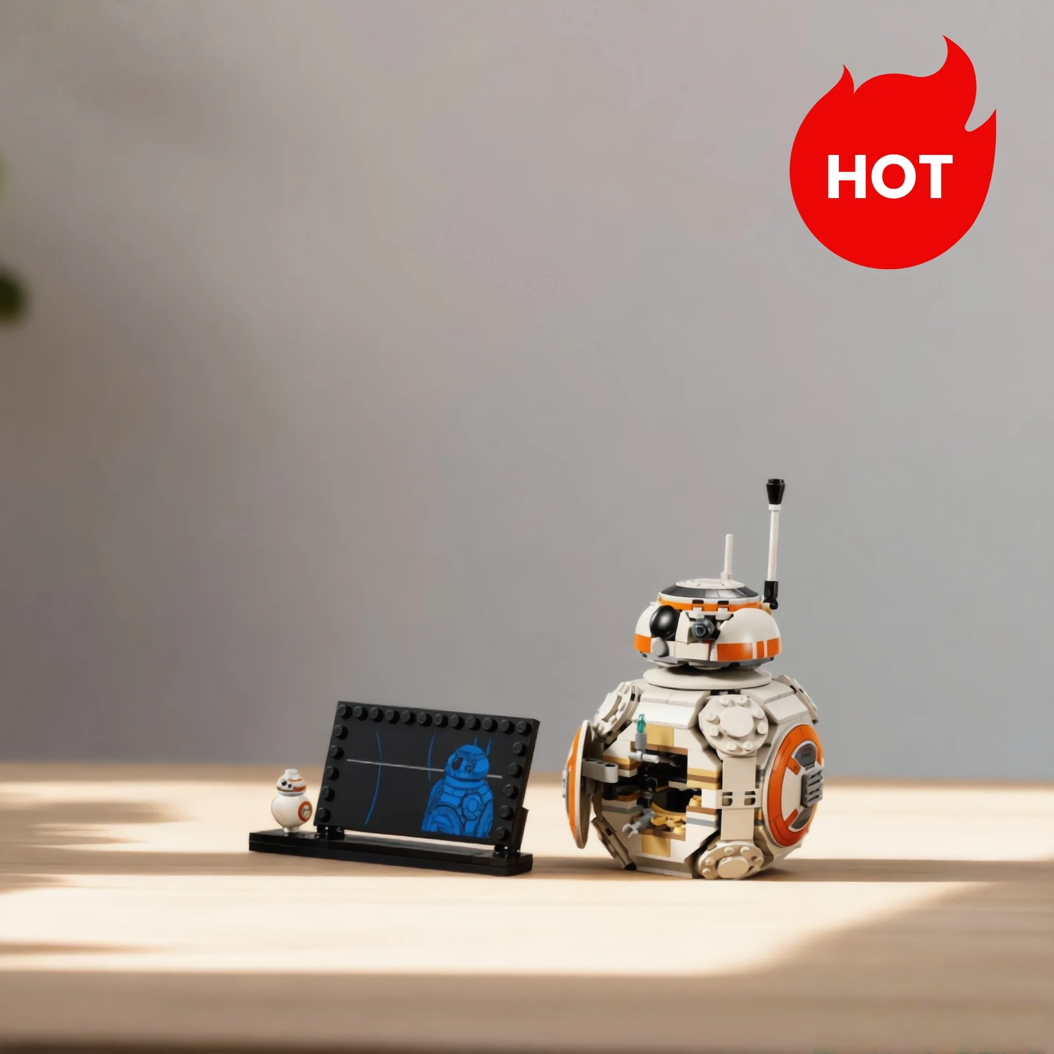 2026 New 569 Pieces Interstellar Conflict Robot BB-8 Skyline Robot Building Blocks Puzzle Model, Birthday Gift Toy