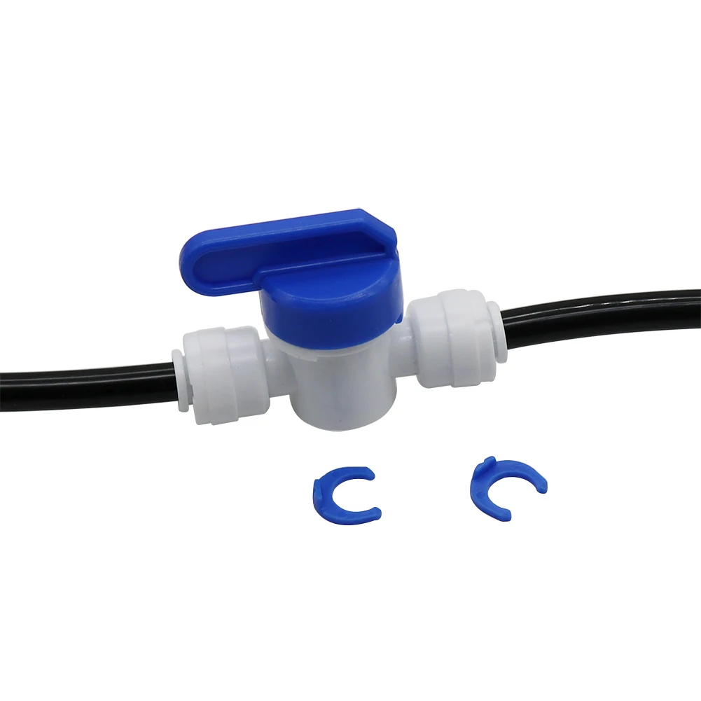 Quick Connect Valve 1/4 Inch 6.35mm Pipe Water Control Switch For Misting Fog System Irrigation