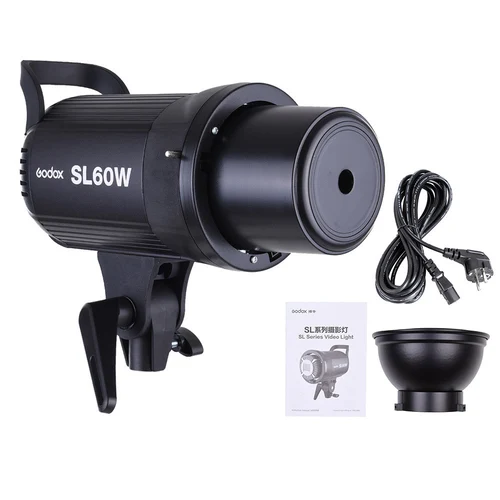 Godox-LED 비디오 라이트 SL-60W SL60W 5600K 화이트 버전, 연속 사용 가능, 스튜디오 비디오 녹화 용 Bowens 받침대 6