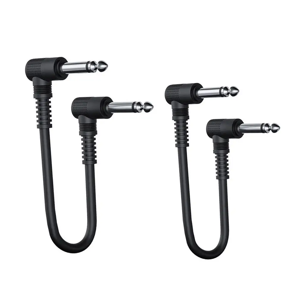 2Pcs 기타 이펙터 케이블 프리미엄 전원 공급 장치 코드 일렉트릭 기타 베이스 이펙터 악기 액세서리