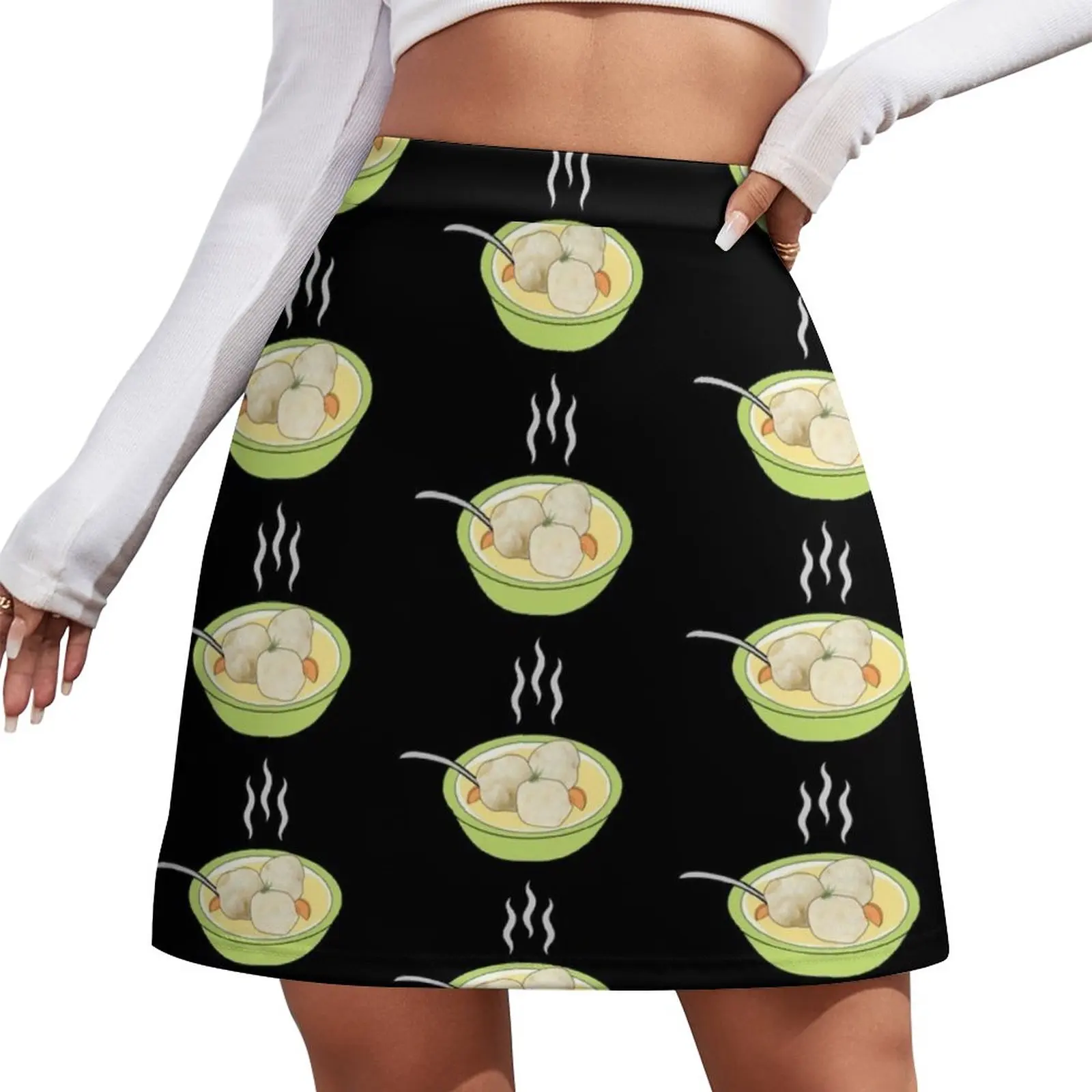 Matzo Ball Soup Jewish Food Mini Skirt Women's skirt skirt for women Skirt shorts