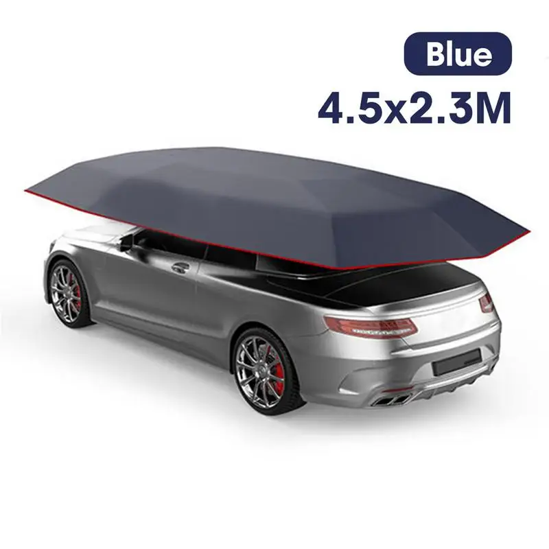 

Outdoor Car Sunshade Tent Picnic Heat Insulation Awning Umbrella Vehicle Windproof Buttons Oxford Cloth Sun Shade (Only Cloth)