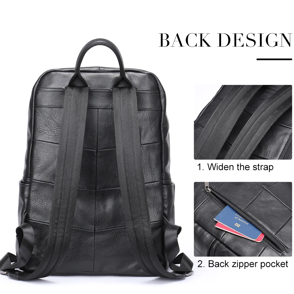MVA Brand Backpacks For Men Leather 14