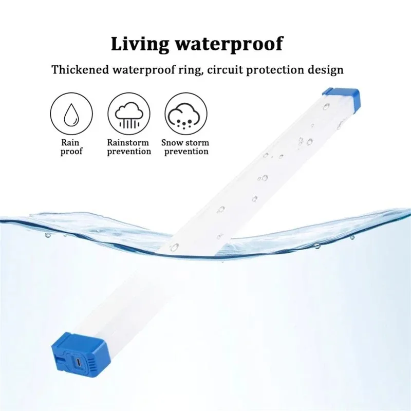 Portable LED Lamp USB Rechargeable Camping Light Emergency Lamp LED Tube Outdoor Lanterns Magnetic Light Flashlight 17cm 32cm
