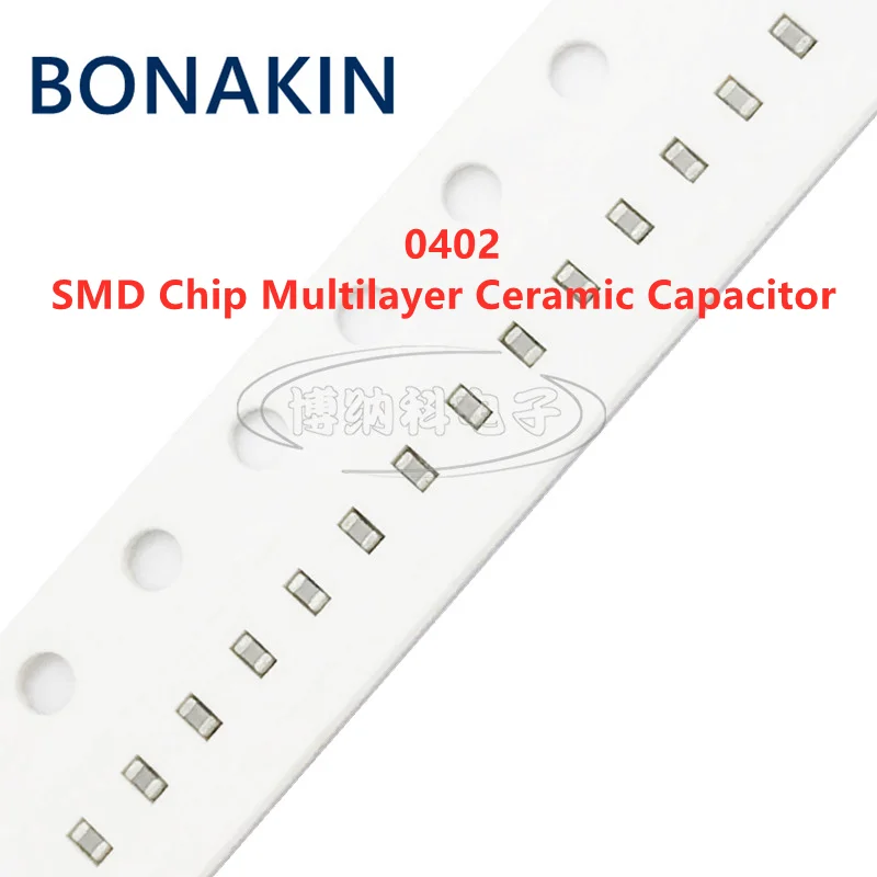 100PCS 0402 8PF 50V 100V ±0.25PF 8R0C C0G 1005 SMD Chip Multilayer Ceramic Capacitor 100pcs 0402 62pf 50v 100v ±5% 620j c0g npo 1005 smd chip multilayer ceramic capacitor