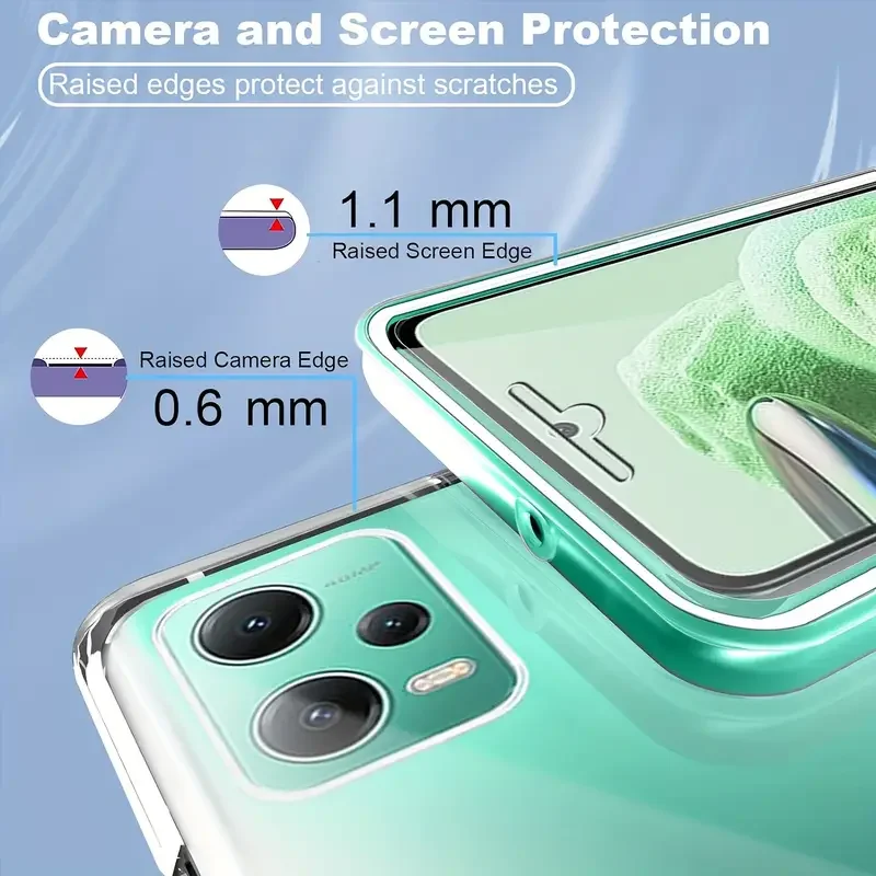 360 Full Body Transparent Hybrid Plastic Hard Cover Case