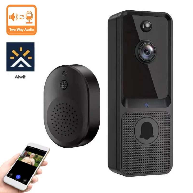 

N8 Wireless Doorbell HD Door Security Camera Video Intercom Wifi Smart Home PIR Motion Detection IR Night Vision Alarm Door Bell