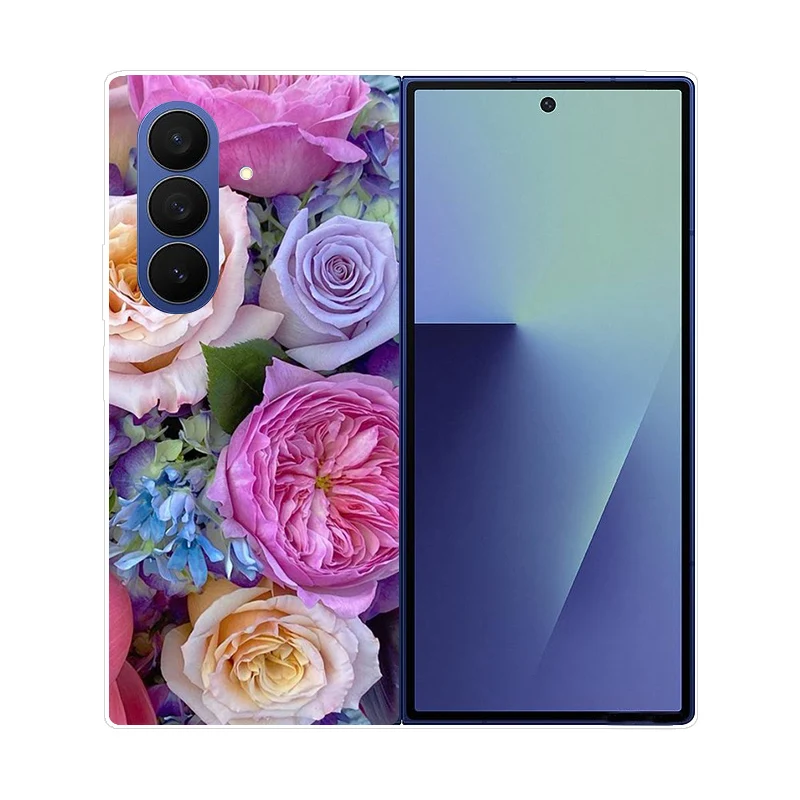 Luxury Shockproof Folding Case with PC Hard Back Cover for Samsung Galaxy Z Fold 7