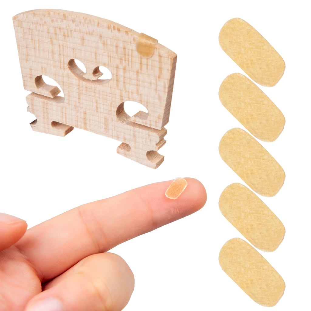 LOOK Cello Bridge Lamb Skin Protectors For E String Acoustic & Electric Cello Gluing Under E-string Bridge Cutting Protection