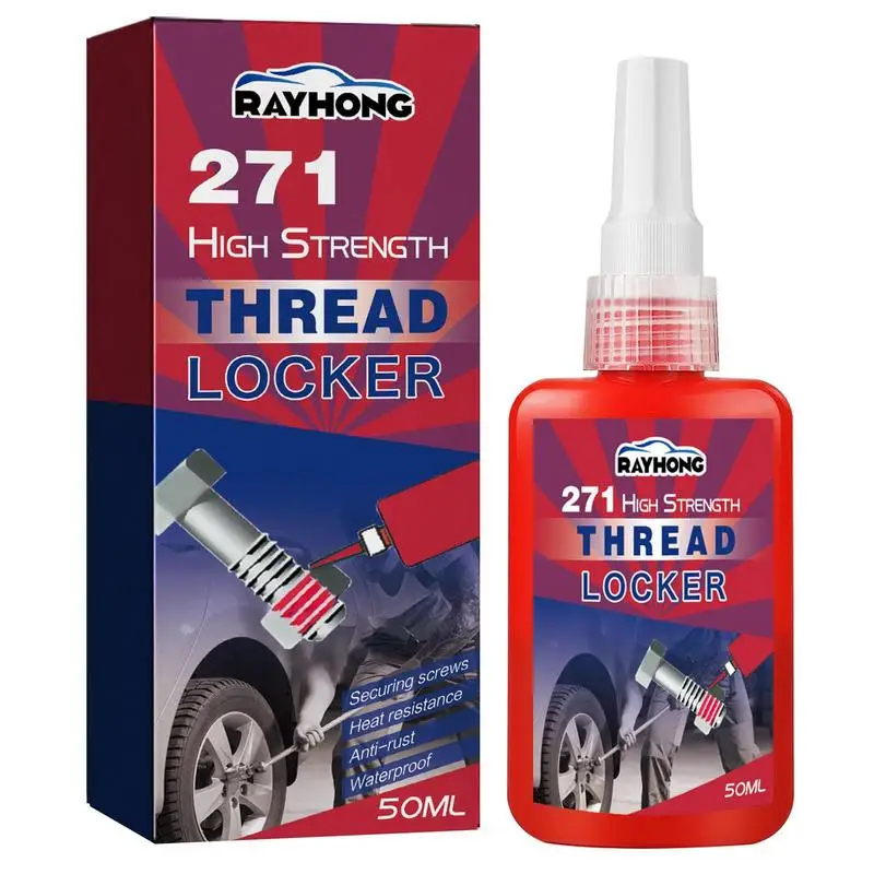 

Thread Locker High Strength 50ml 271 Thread Sealer High Temp Threadlocker Screw Glue Leak-Proof High Strength Thread Sealant