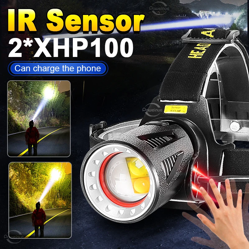 70000000LM-actualizaci-n-potente-LED-faro-Sensor-XHP100-doble-mecha ...