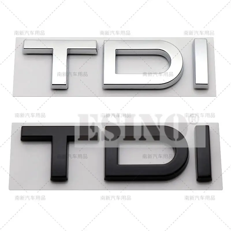 

3D TDI Car Trunk ABS Badge Emblem For Car Rear Tailgate Fender Door Adhesive Badge for Audi A4 A5 A6 A7 A8 Q3 Q5 Q7