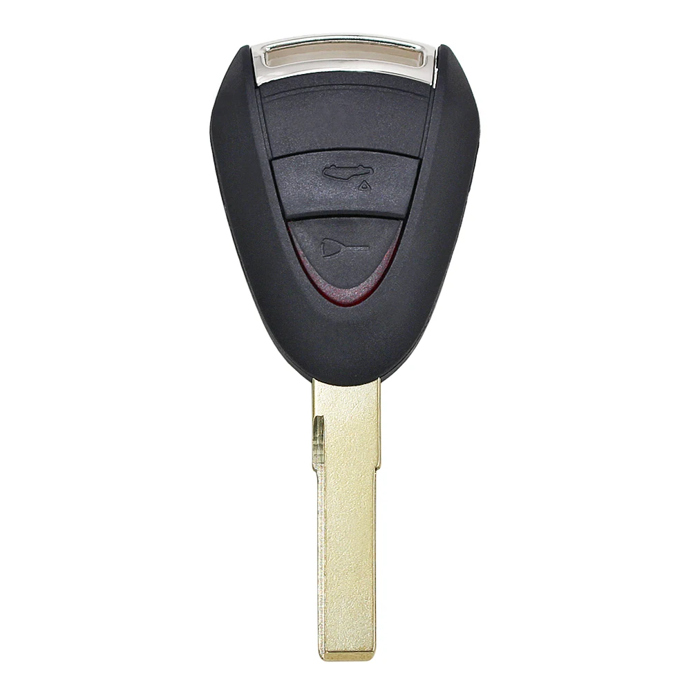 Ecusells For Porsche Boxster/Cayman 911/997 Carrera and 911 Targa Replacement 2 Button / 3 Button Key Shell Case Fob