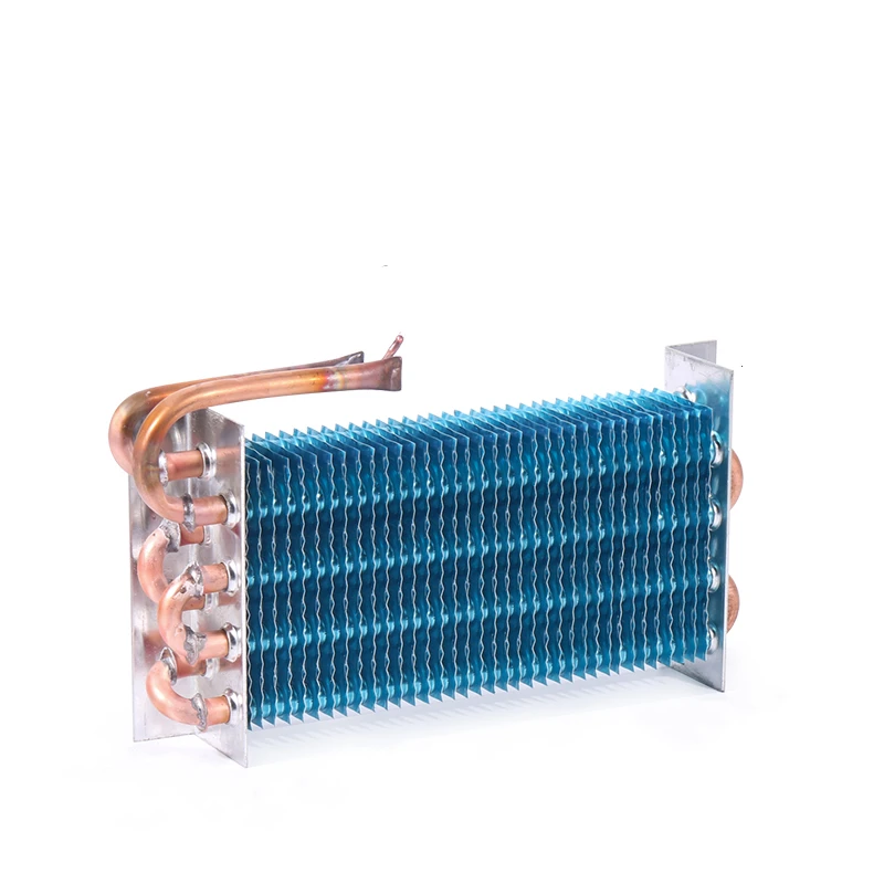 Evaporator Freezer Refrigerator Freezer Refrigerated Display Cabinet Copper Tube Fin Air-cooled Condenser 2*4*260MM