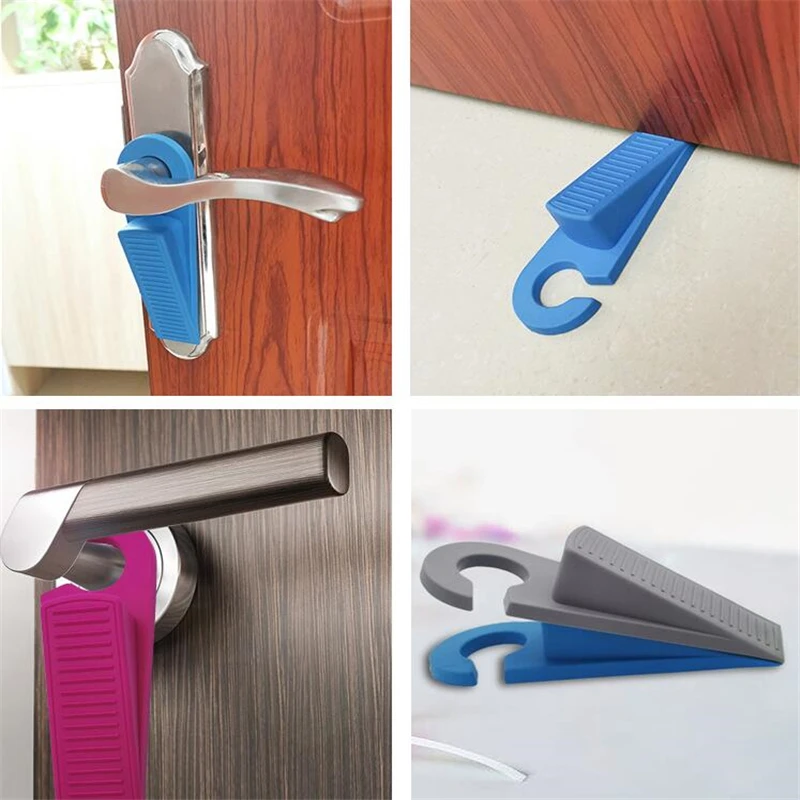 

Safety Door Stop Stoppers Block Wedge Doorstops Door Stopper Home Office Door Rear Retainer Anti-collision Stop