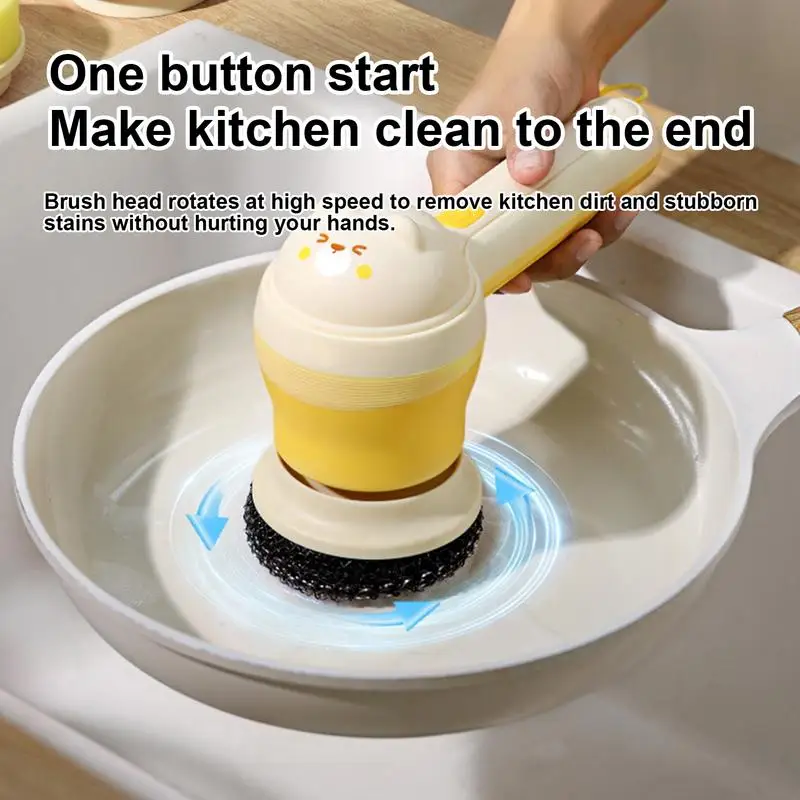 

Rechargeable Electric Cleaning Brush Multifunctional household dishwasher Handheld cordless electric brush pot washing brush