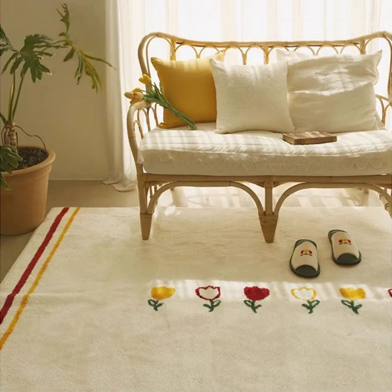 Large Area Living Room Carpet Cute Ins Simple Style Bedroom Bedside Rug Thick Plush Sofa Home Decoration Coffee Table Mats Ковер - Image 3