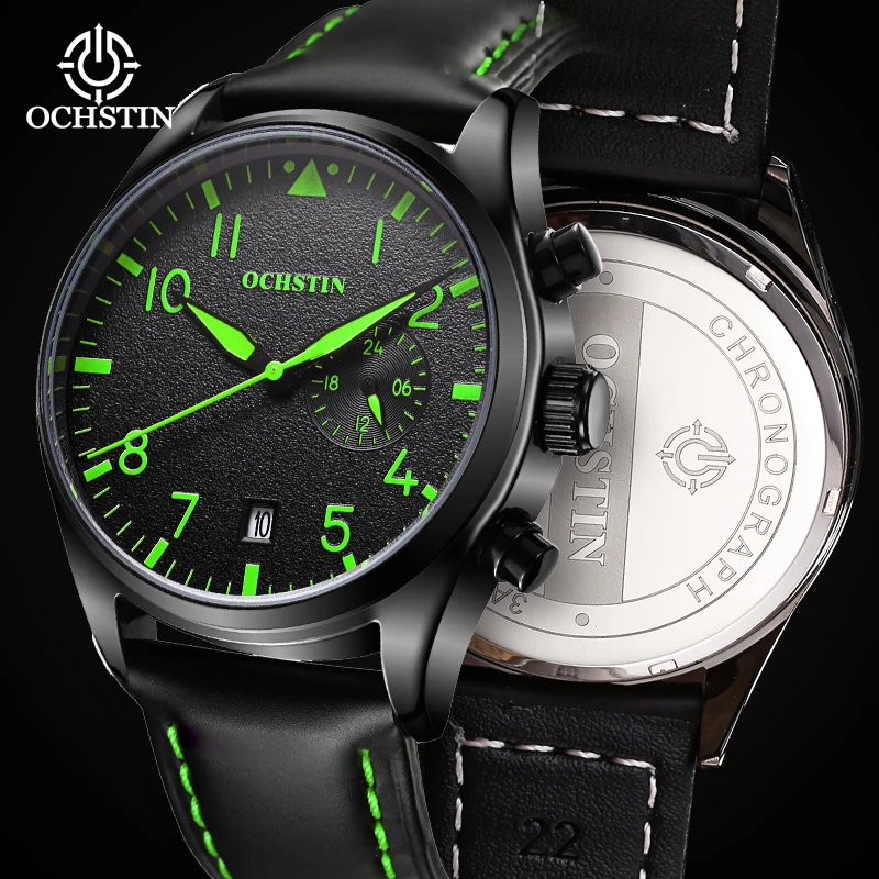 Ochstinprominente celebrity fashion trend fully automatic multi-functional quartz movement waterproof men luminous quartz watch