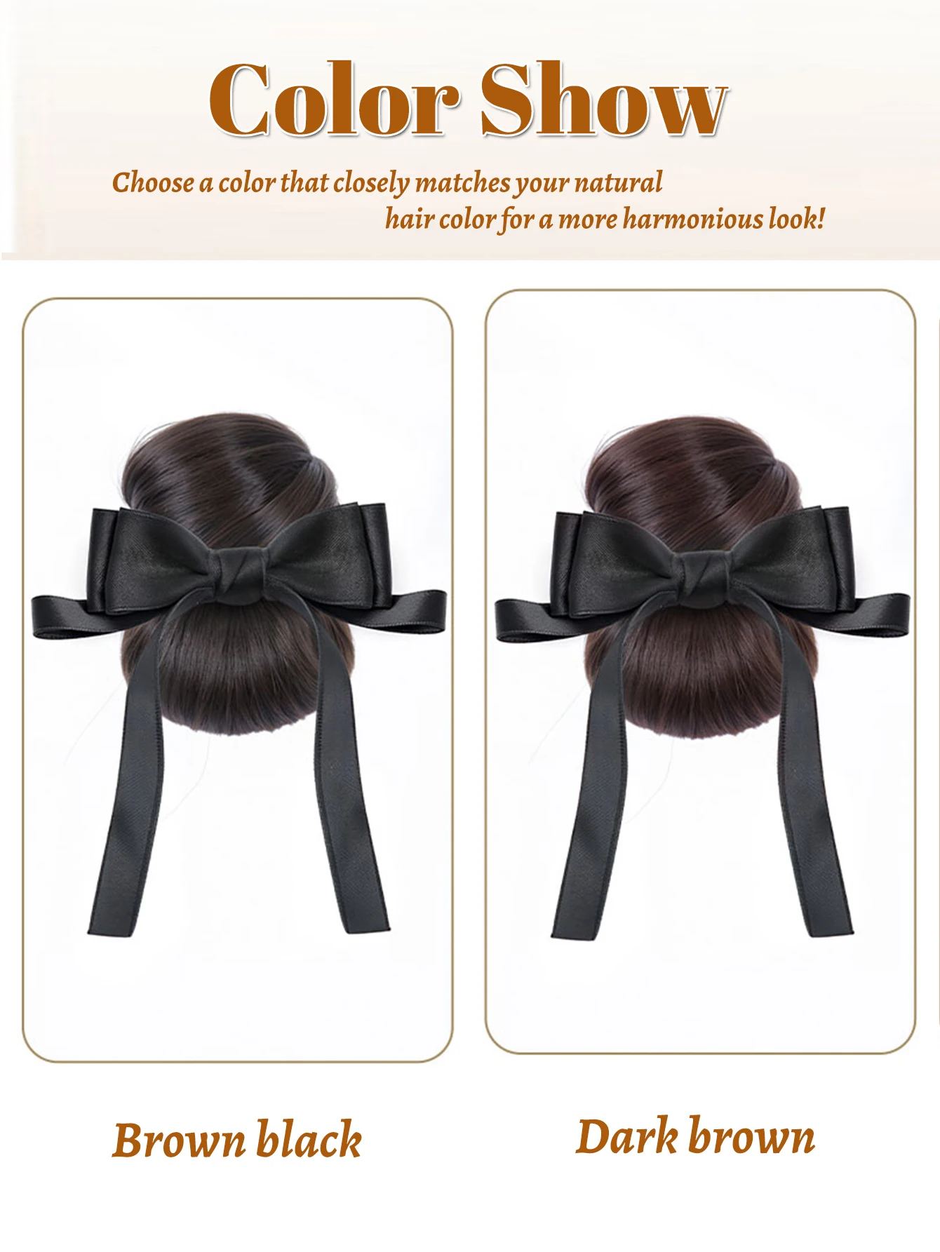 Synthetic Hair Claw Clip for Curly Bun Ponytail Extensions