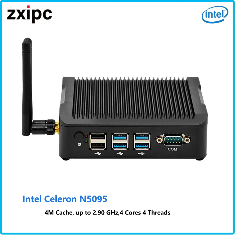 

Industrial Intel Celeron N5095 Embedded Computer Mini Pc DDR4 Dual Lan Rs232 Com Dual Display Fanless Mini Pc Gaming PC Office