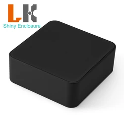 Compact Custom Design Smart Home WiFi Router Enclosure - Durable ABS Junction Box - 73x71x27mm (Black)