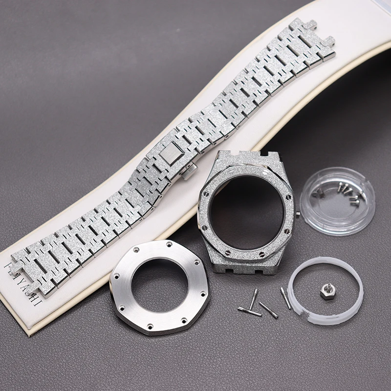 New Releases 41mm Case Bracelet Men's Watch Watchband Parts For Seiko nh34 nh36 nh35 nh38 Movement 31.8mm Dial Sapphire Crystal