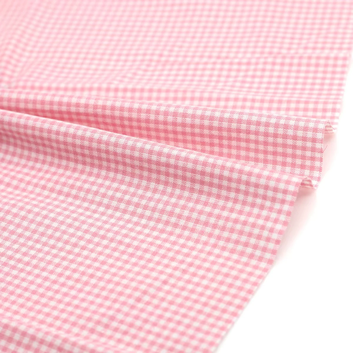 Colorful Small Plaid Cotton Fabric for DIY Crafts & Decorations (145x50cm, 2mm)