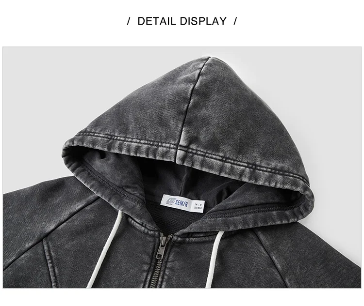 Outerwear Women Short Style Raglan-sleeved Vintage Simple Spring Slimming Skinny Hooded Jacket Sporty Style