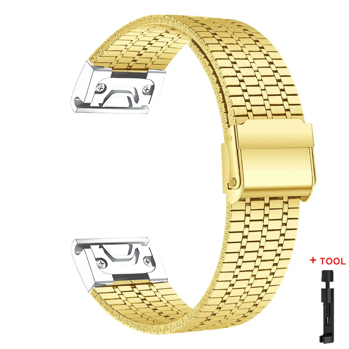 EZZON Quick Fit Stainless Steel Band for Garmin Watch Fenix