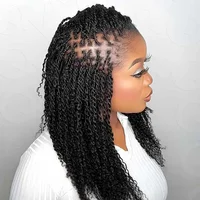 Brésilien QVR Afro Crépus En Vrac Cheveux Humains Pour Tressage Dreadlock Cheveux 50 g/pc Vierge Brun Naturel Remy Cheveux Humains Debut Extension 2