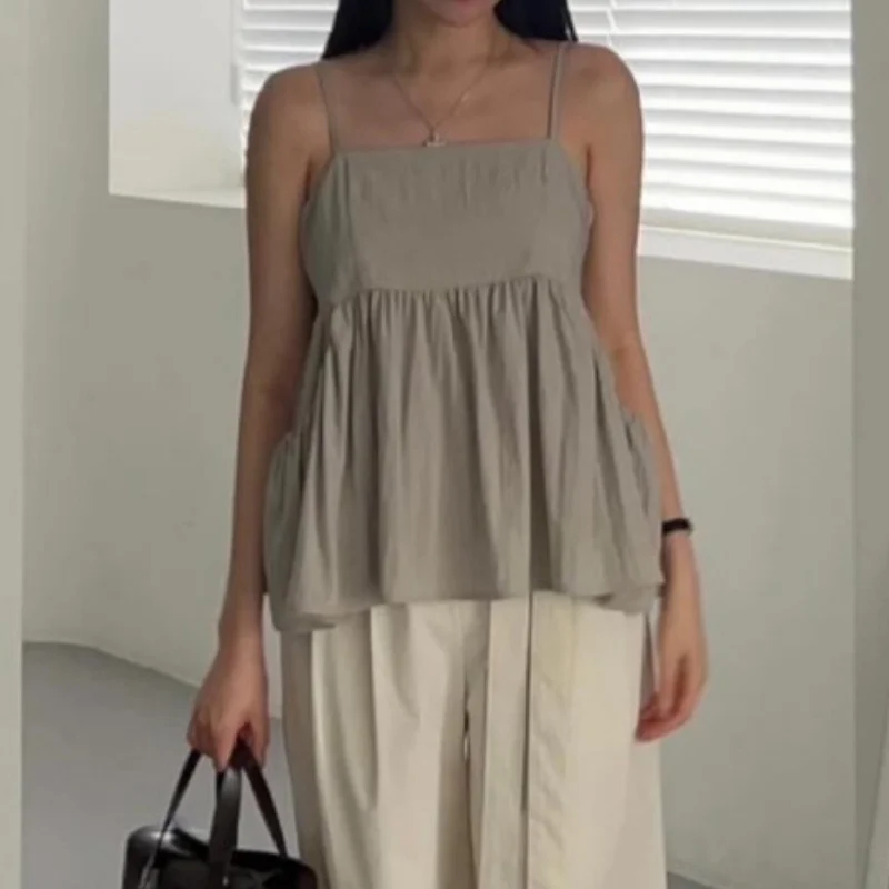 

Summer New Design String Vest Cer Big Pouch Sweetly reduced This Girl Loose, Casual and Fend Where sleeback top woman wearing me