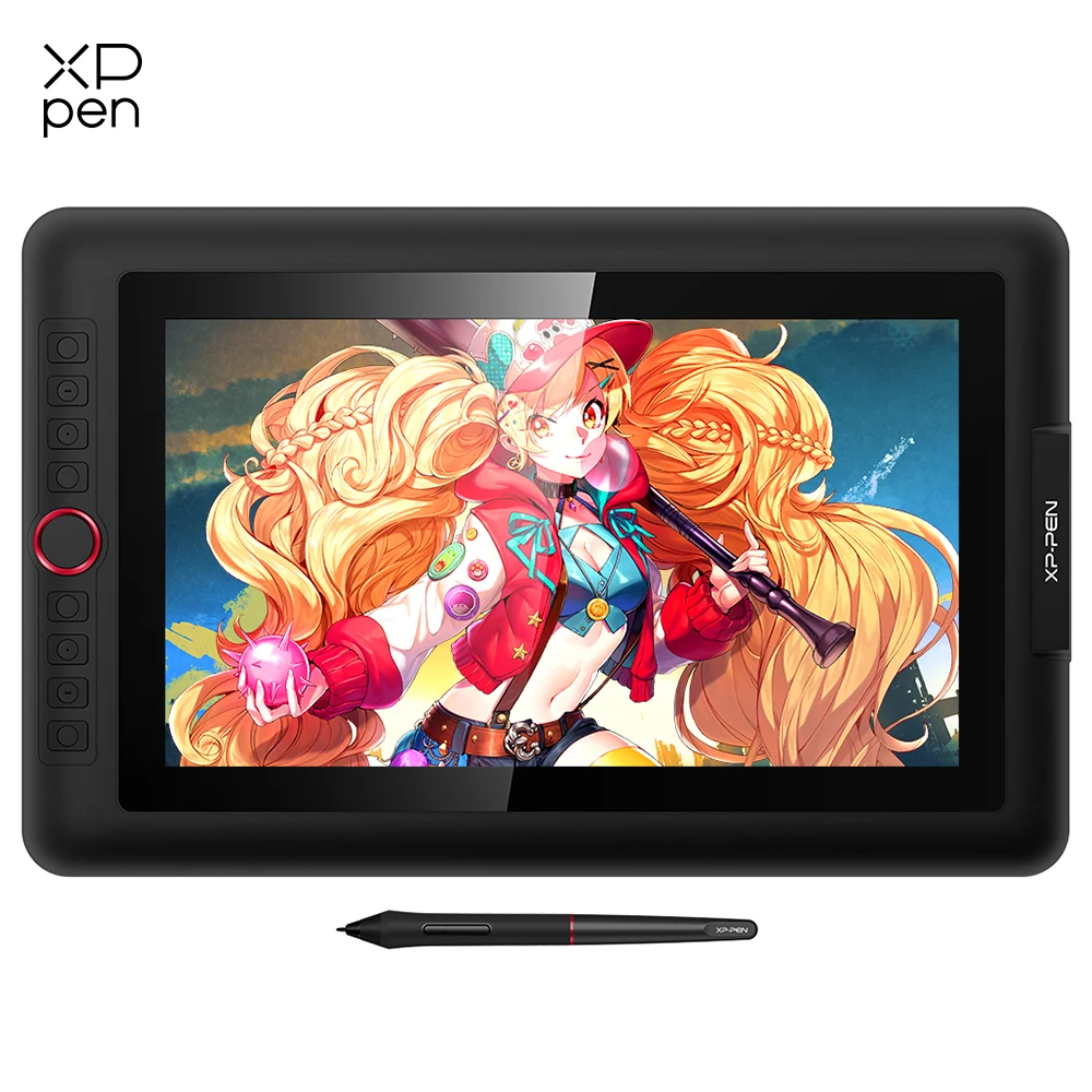 XPPen Artist24 Drawing Tablet with Screen, 23.8 Inch 2K Pen Display Drawing  Monitor with 8192 Pressure Levels Battery-Free Pen, Adjustable Stand