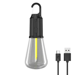 Compact LED Camping Lantern with Hook & Type C Charging - Waterproof Portable Light - Package B (1PCS)