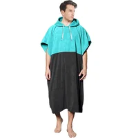 European and American Color Microfiber Loop Change Bathrobe Beach Surf Swimming Thickened Warm Adult Beach Cape 6
