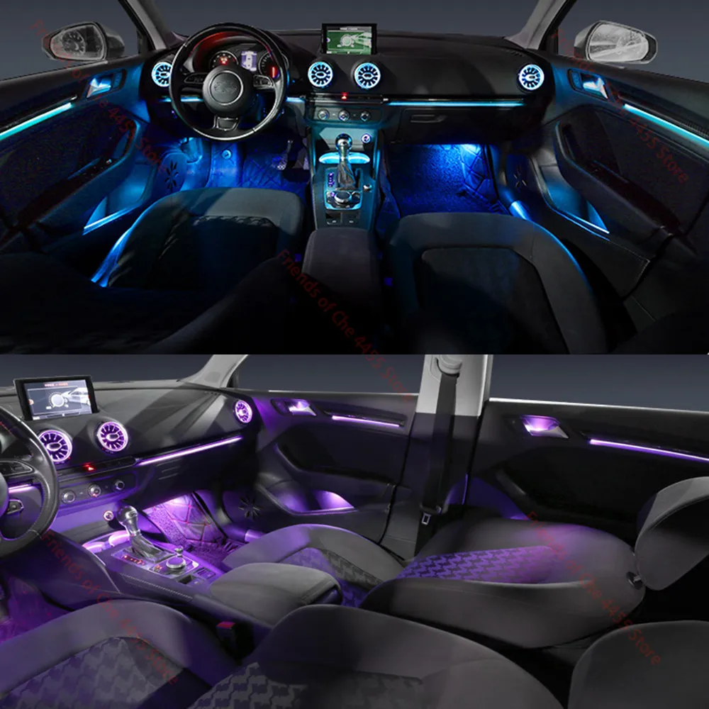 30-Color For Audi A3 8V 8Y S3 RS3 2013-2020 Decorative Ambient Light