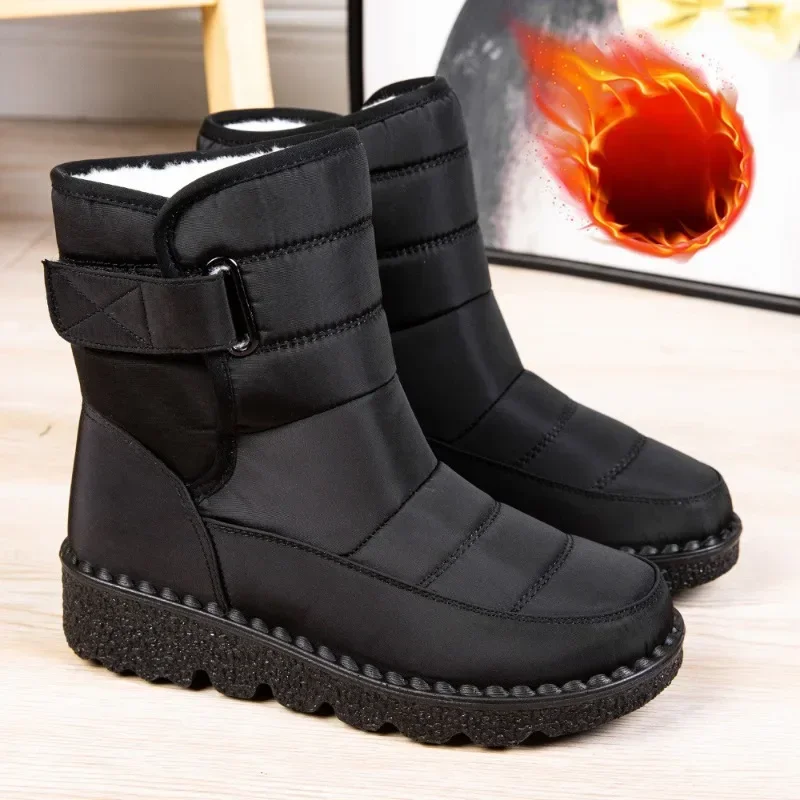 

Women Boots Waterproof Snow Boots for Women Plush Warm Ankle Boots Non-slip Platform Boot 2023 Winter New Lady Shoes Botas Mujer