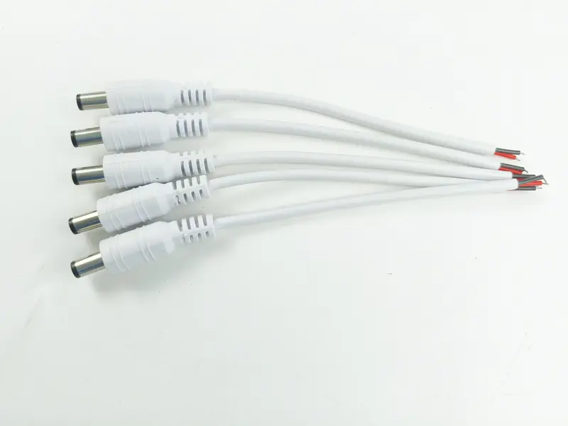 1/5/10 Pcs 5.5x2.1mm DC Male Female Power Plug Cable Wire Jack Adapter Connector for CCTV Single Color 3528 5050 LED Tape Light - Image 17