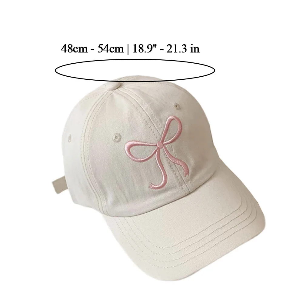 Fashion High Ponytail Kids Sun Hats Pink Bow Embroidery Baseball Caps Adjustable Solid Travel Caps Baby Children Peaked Hat baseball cap baby sun hat outdoor sun hat