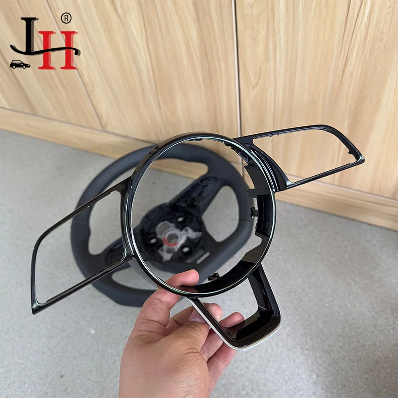 가죽 바닥 가열 스티어링 휠, 아우디 A3 A4 A5 B9, 세미 천공 가열 스포츠 스티어링 휠 