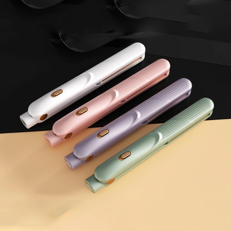 Travel Portable Flat Iron Professional Electric Cordless Usb Mini Hair Straightener With Ceramic Coating Plates And Usb Cable