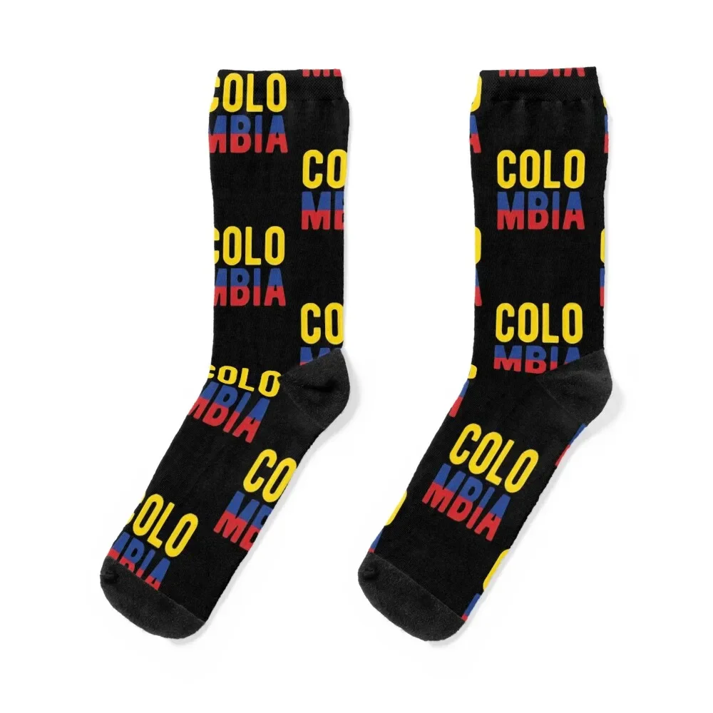 

Colombia Flag Text Socks Running cool sport soccer anti-slip Socks Man Women's