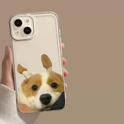 Whimsical Braids Cat Dog Clear Phone Case - Soft Cover - Samsung S21 Plus (SQP - H1416T1)