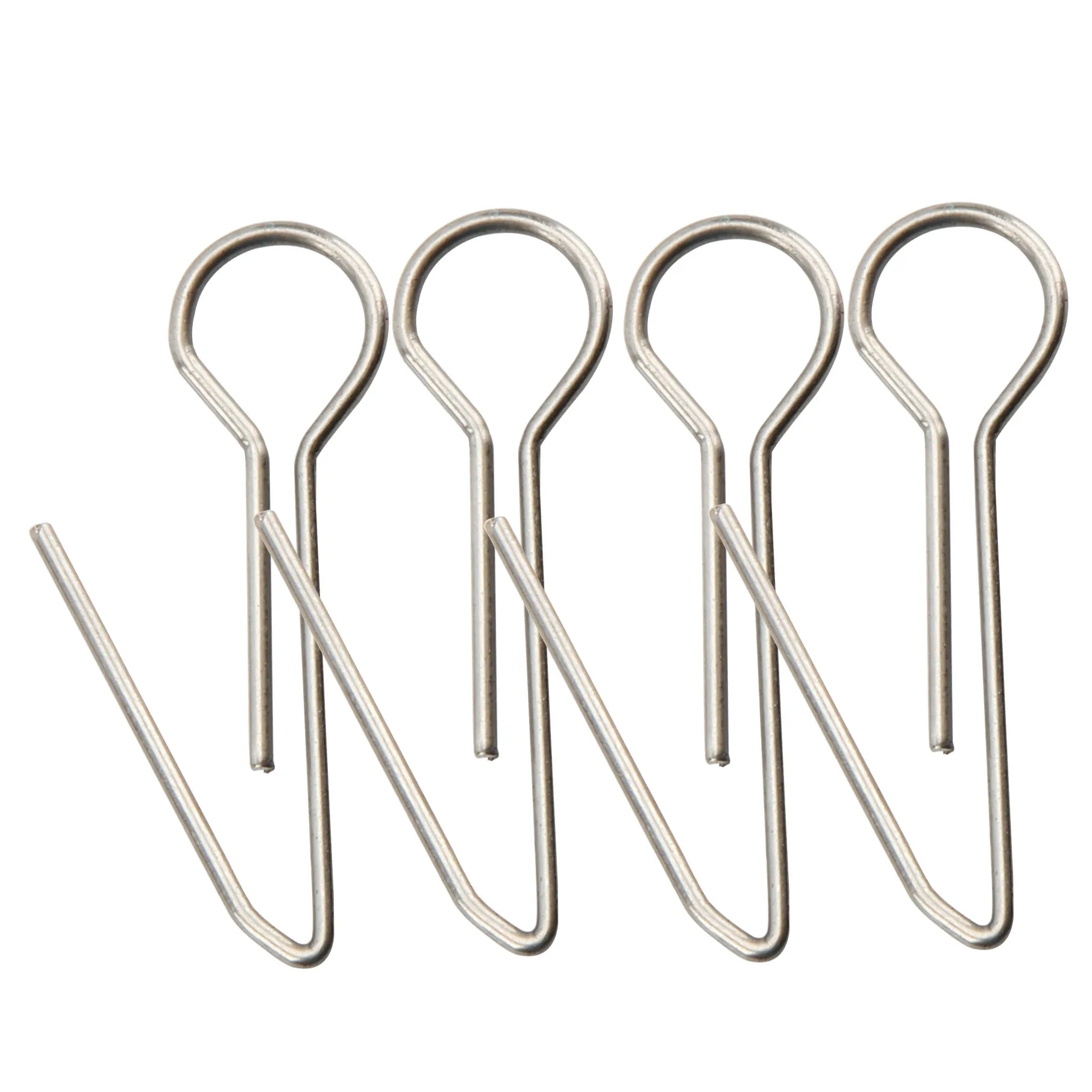 Fishing Connector Swivel Accessories Metal Hooked Pin Head Lead Connector Fishing Tackle Multi Sizes 100pcs/lot fishing tools fishing accessories fishing tackle fishing swivels fishing line connectors