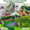 DIY solar irrigation, with a 15 meter hose garden watering system, garden balcony greenhouse drip irrigation system 5