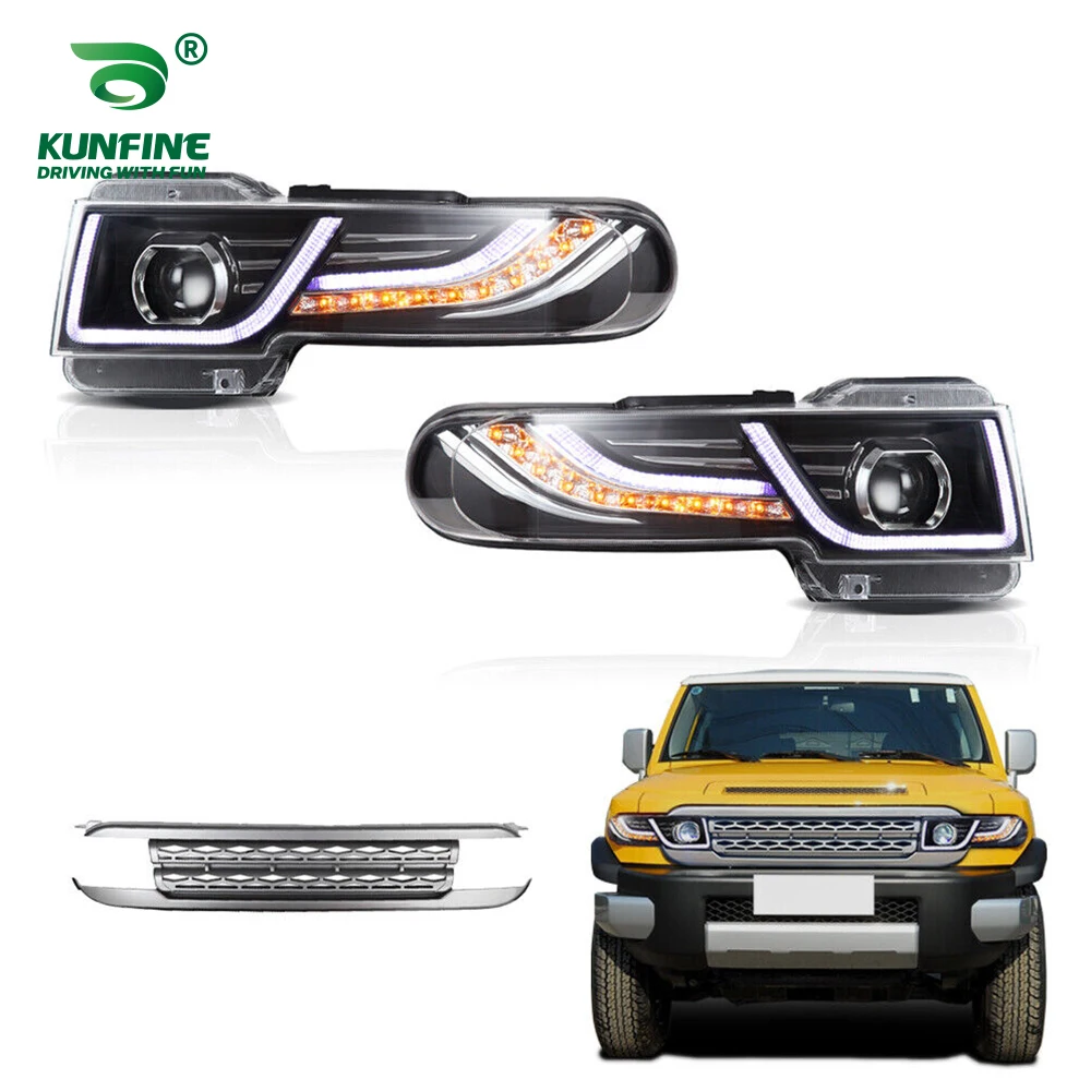 Car Styling Car Headlight Assembly Per Toyota Fj Cruiser 2007-Up Led Head Lamp Car Tuning Light Parts Plug And Play