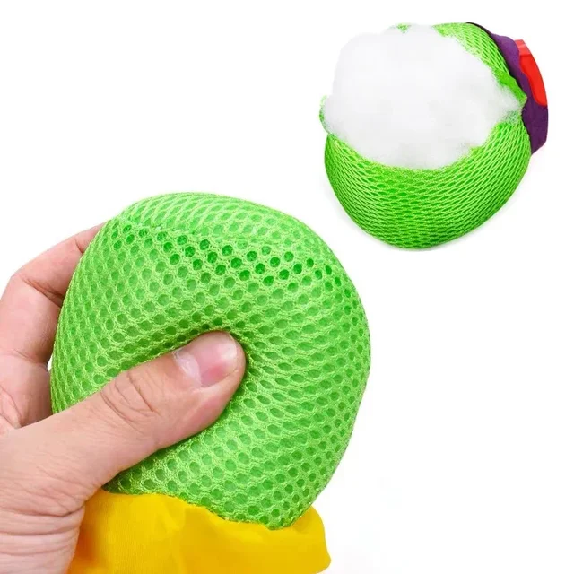 Rainbow Tail Ball Eco-Friendly Fabric Sandbag Meteor Ball Safe Catch Tail Soft Ball Kindergarten School Sensory Training Kid Toy 4