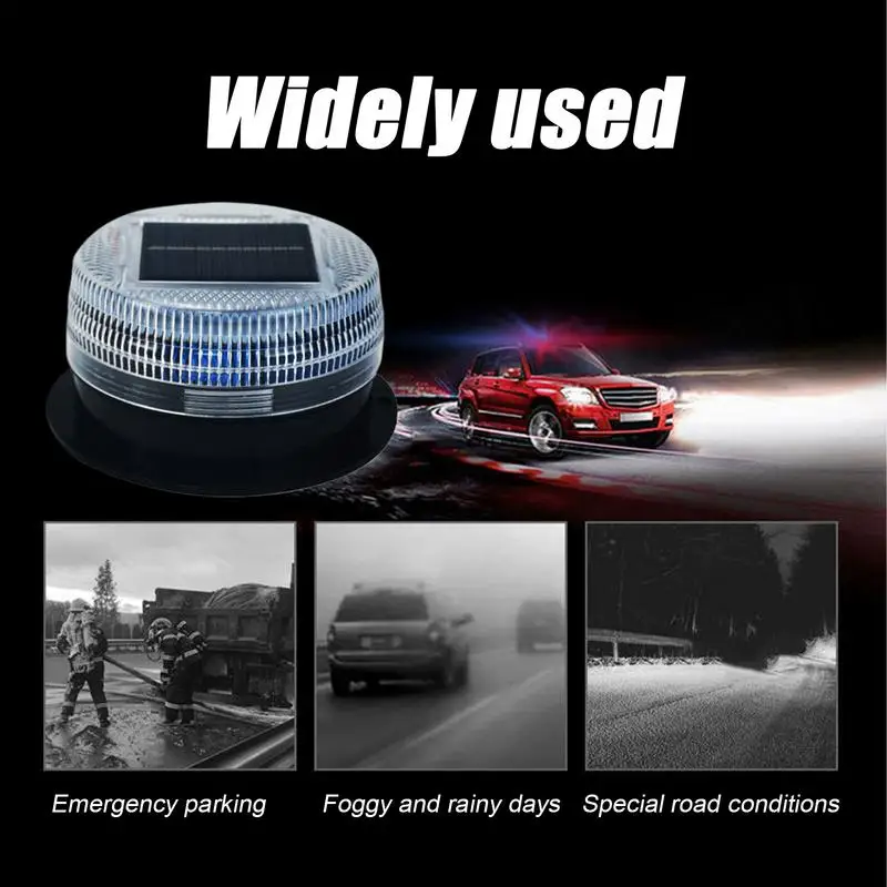 LED Warning Light Solar Warning Light Safety Flash Lights Solar Industrial LED Warning Lights Waterproof Safety Flashing